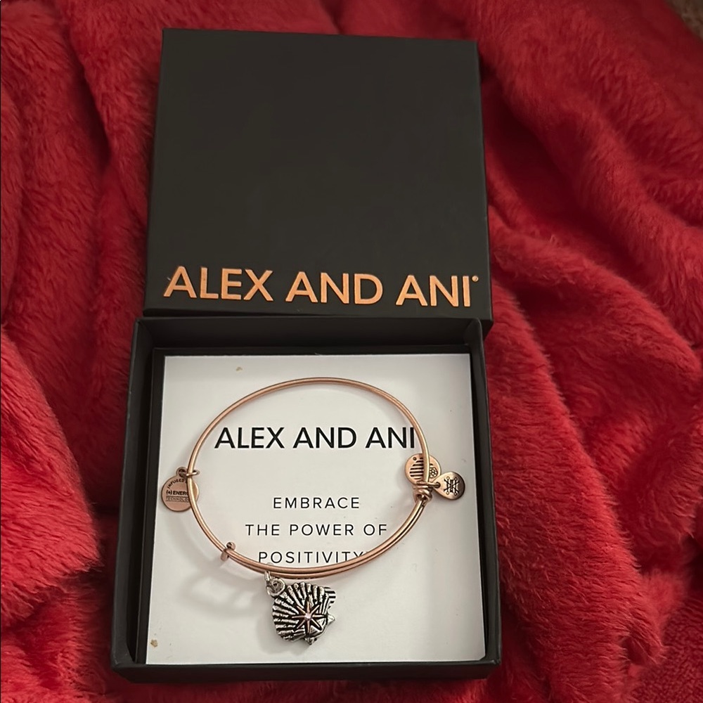 Alex and Ani Gold Seashell Bracelet